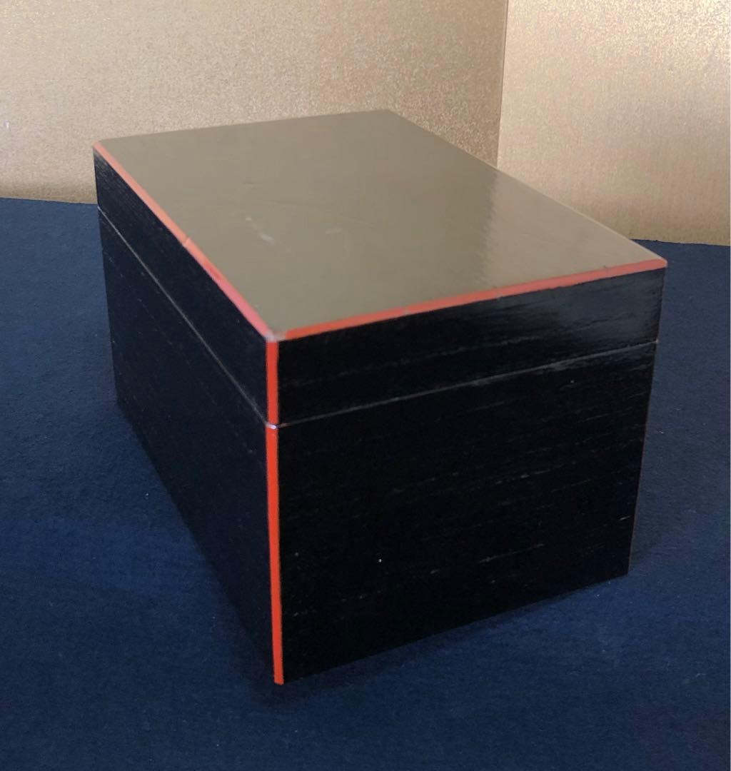 ‼️割引《R》茶道具 黒柿合せ塗 茶箱 お茶道具6点付　250731F3