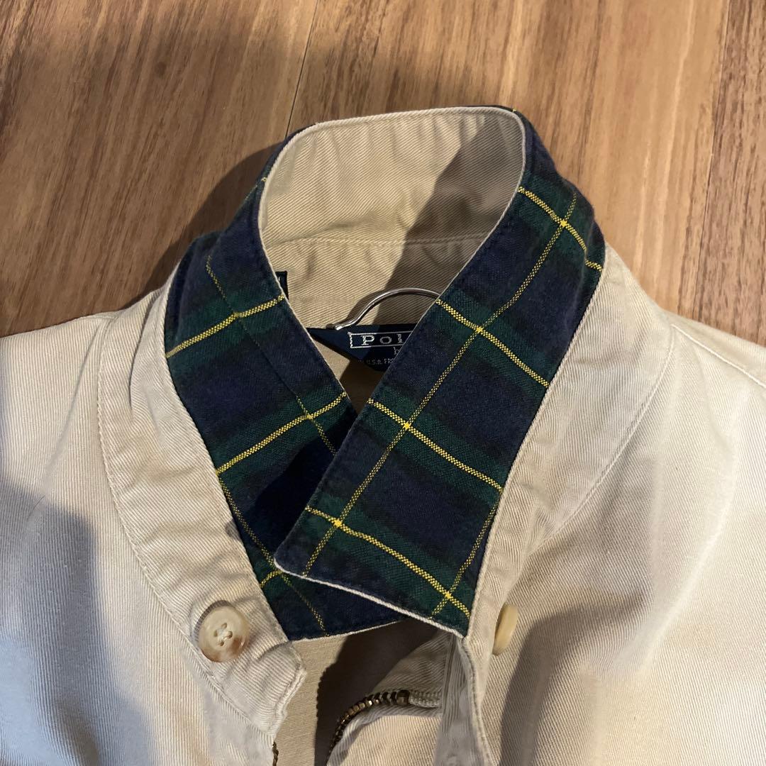 ラルフローレン 90s スイングトップ コットン素材 裏地チェック