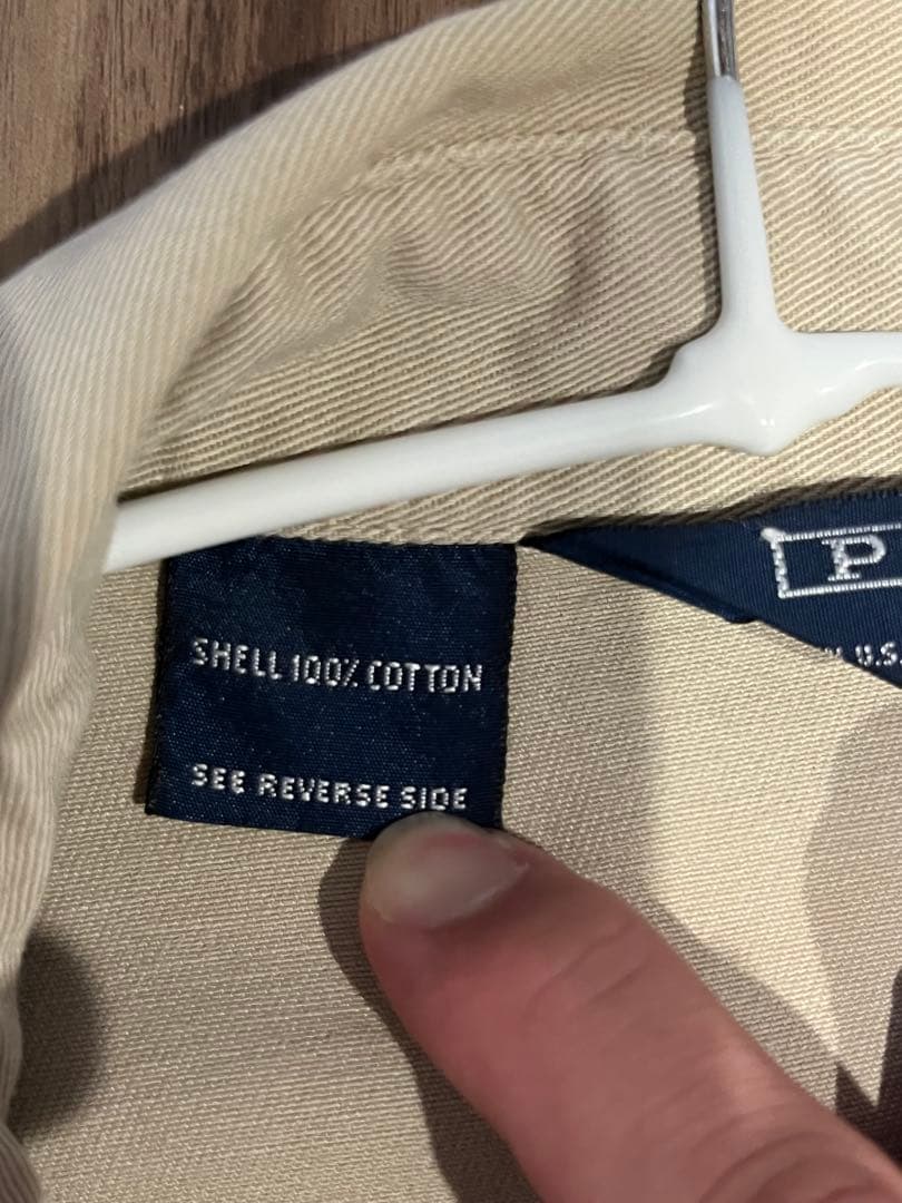 ラルフローレン 90s スイングトップ コットン素材 裏地チェック