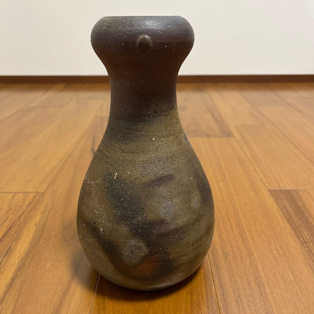 人間国宝　伊勢崎淳 備前焼き　花入れ　花瓶　箱無し　陶印