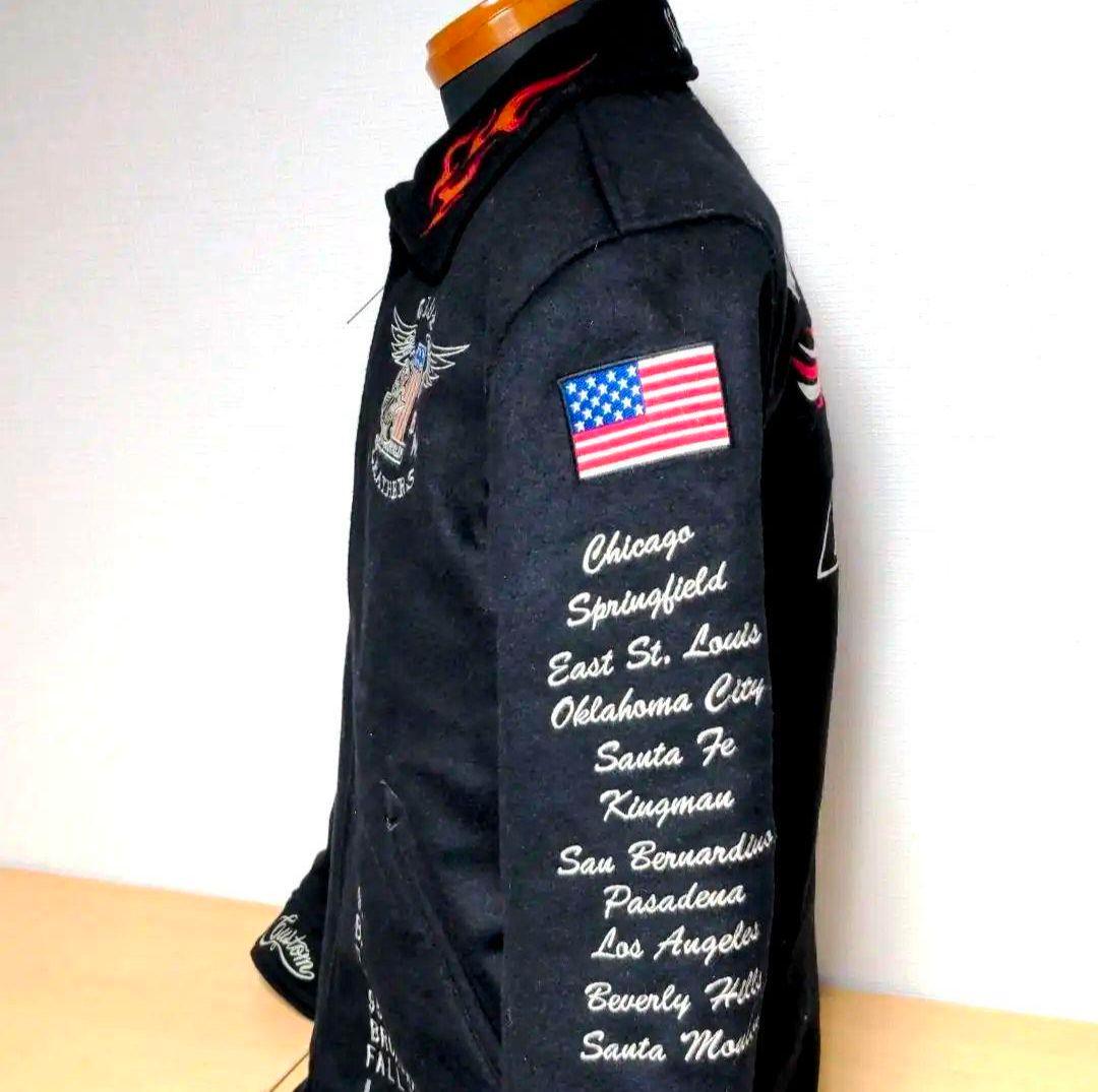 as15. VANSON ウールジャケット 黒 メンズLサイズ相当