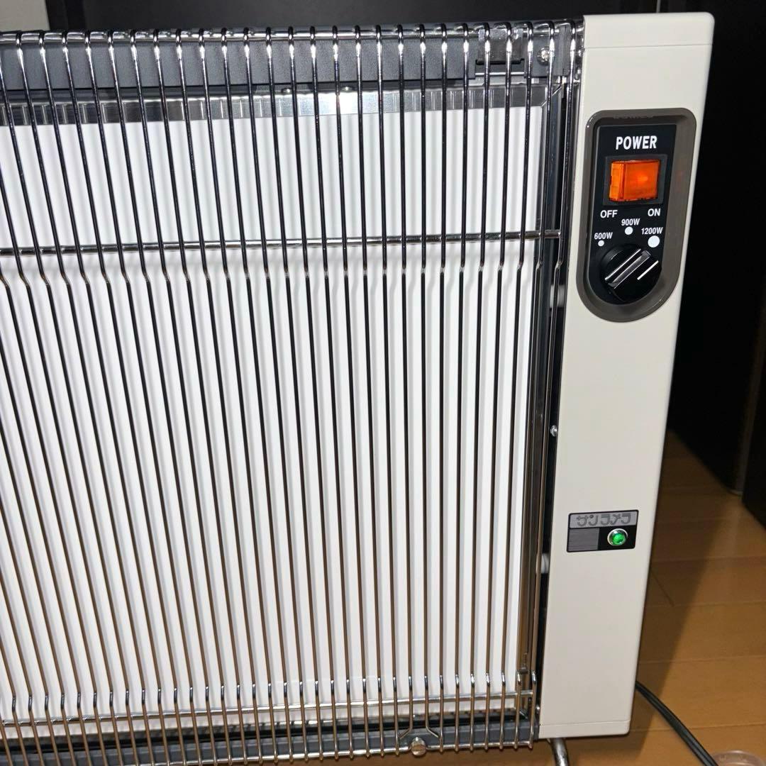 サンラメラ 1200W型 遠赤外線輻射式 ニューセラミックヒーター ホワイト
