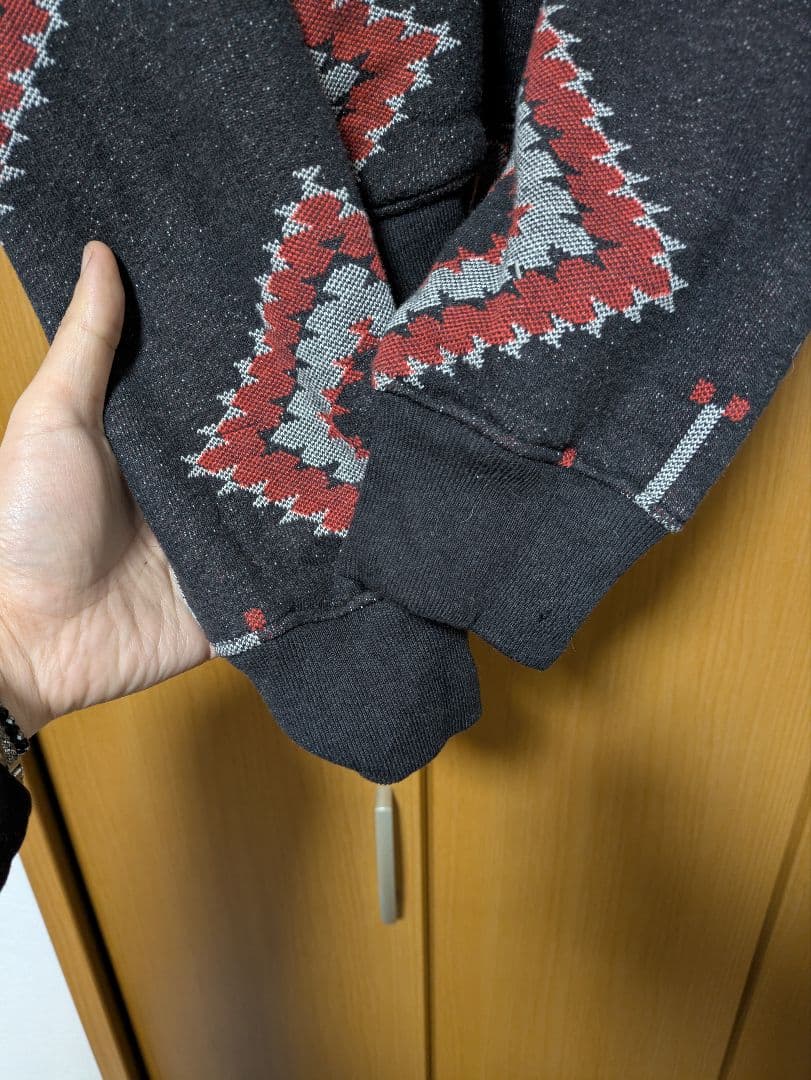 フェローズ　Pherrow's　ネイティブ柄　フルジップパーカー　総柄