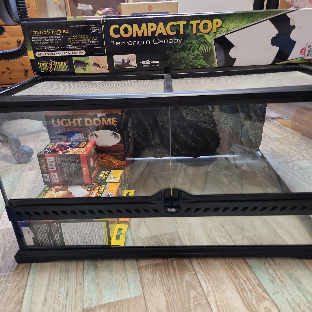 GLASS TERRARIUM ヒョウモントカゲモドキ・リクガメ用　爬虫類ゲージ