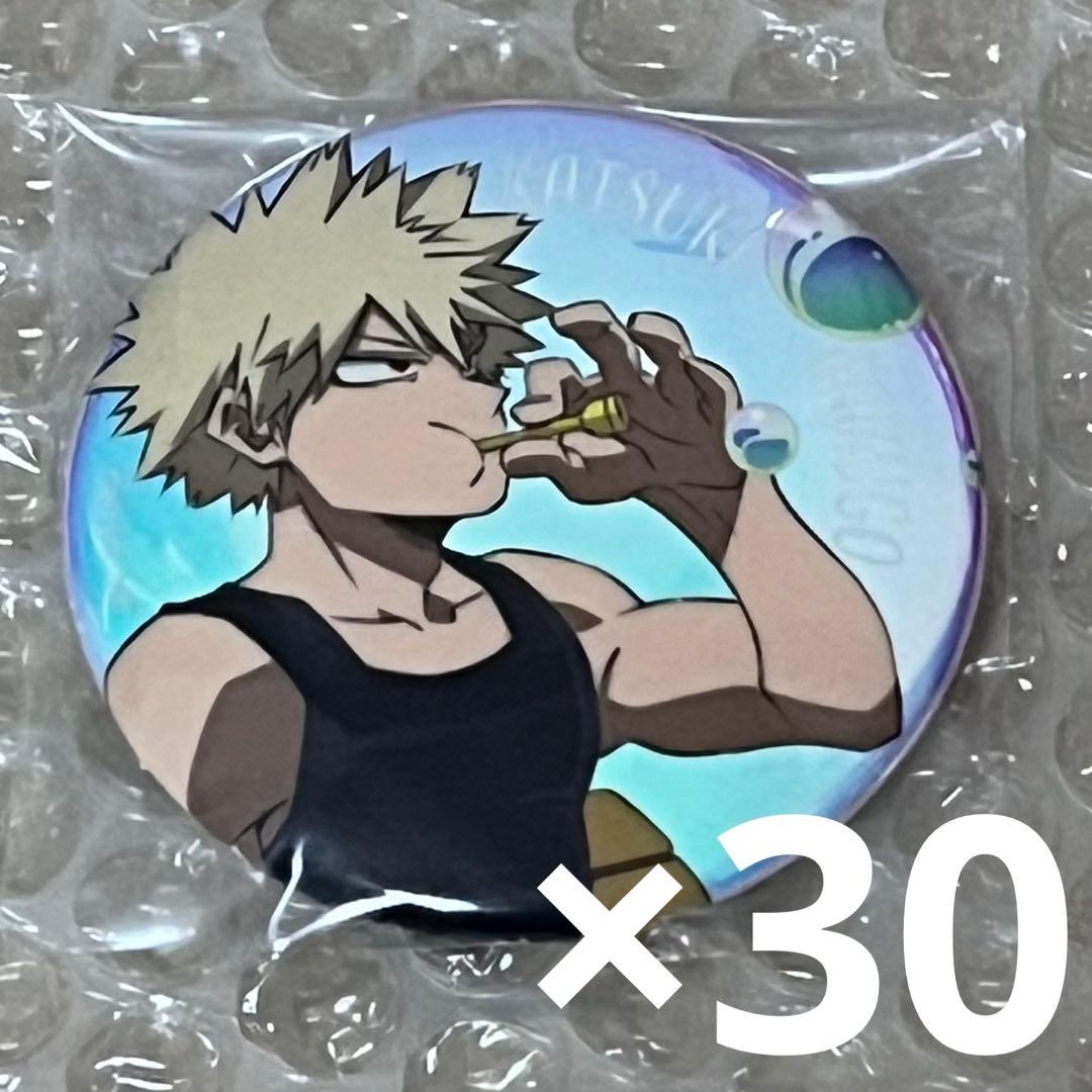 ヒロアカ シャボン玉 缶バッジ 爆豪勝己 30点