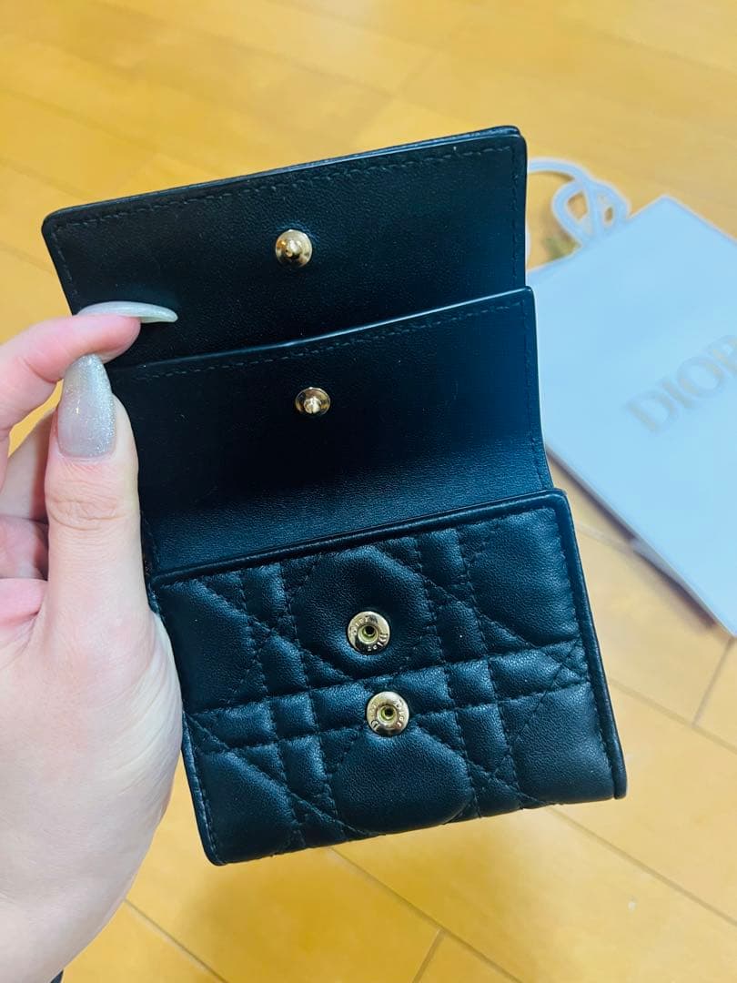 Dior ブラック キルティング 財布