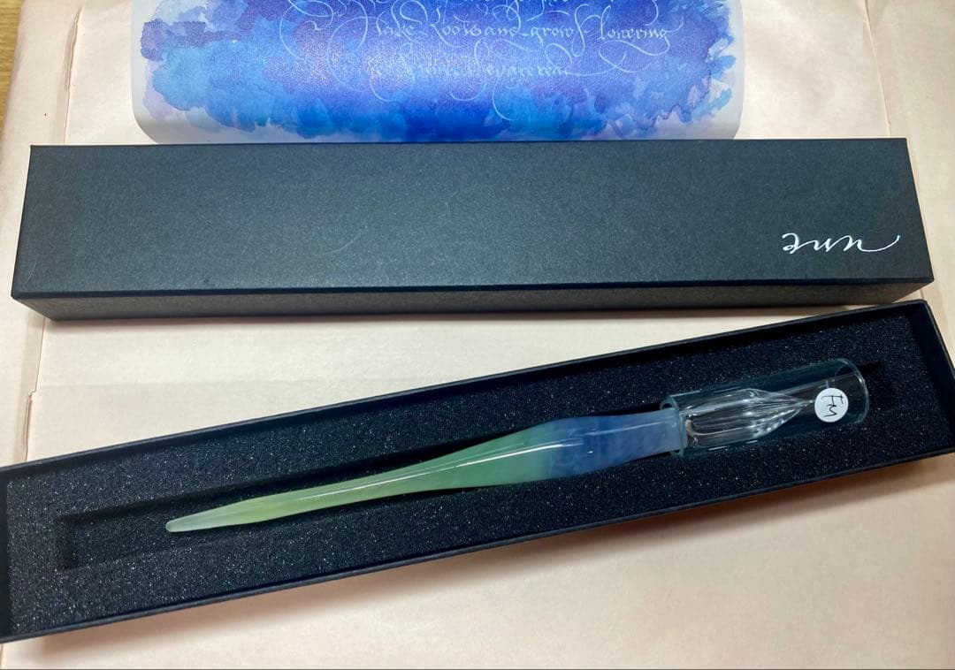 aun ガラスペン 中細(FM)【クロードモネ　睡蓮】