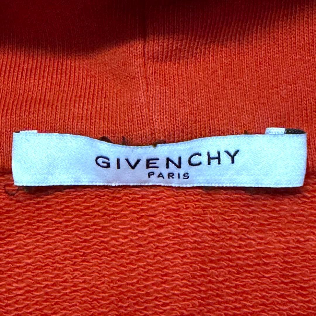 3504【人気・美品】ポルトガル製 ジバンシー センターロゴ スウェットパーカー