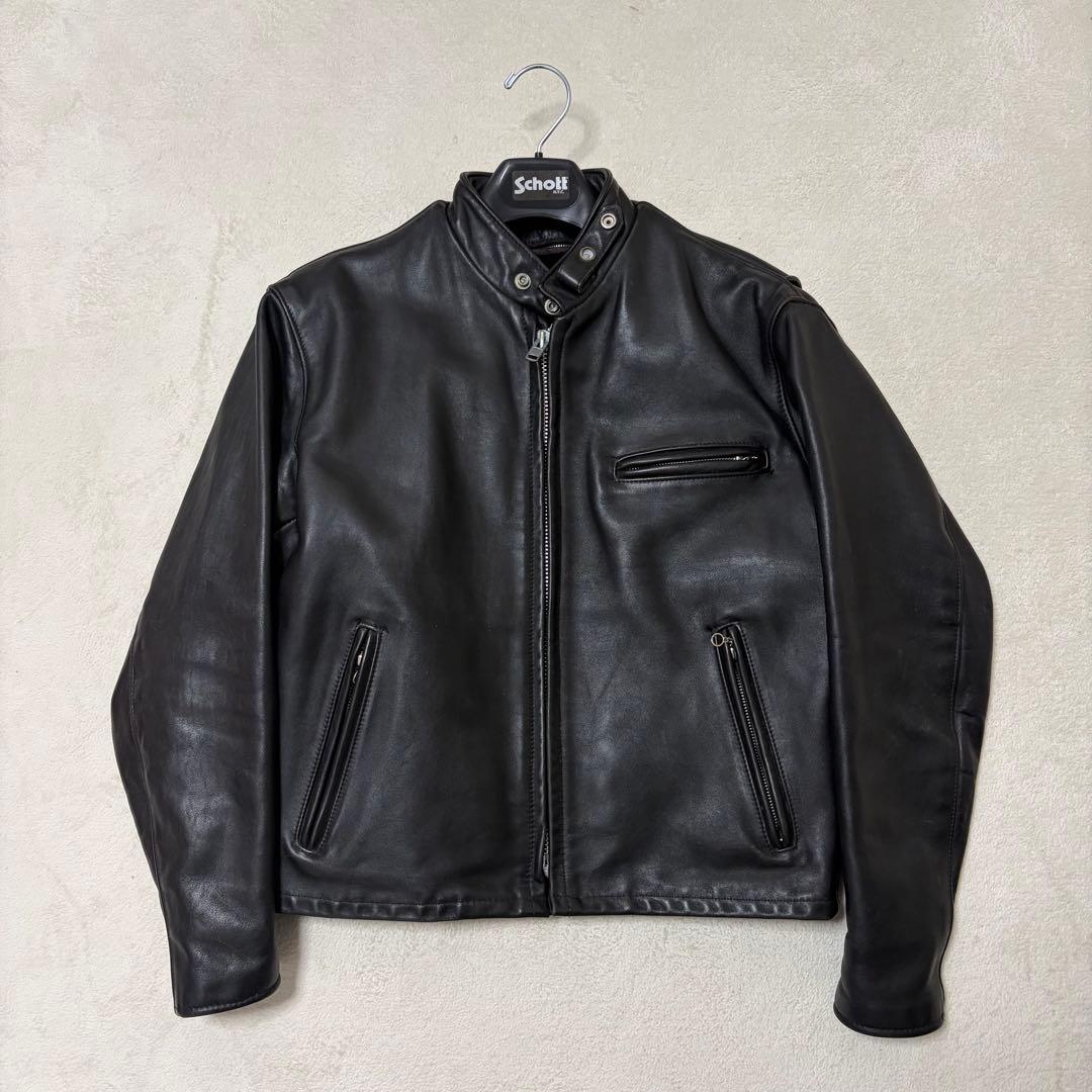 Schott ショット シングルライダース レザージャケット 42サイズ