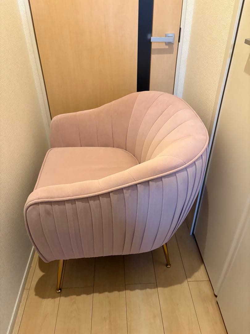 Altrobene ソファー 1人掛け ベルベット ソファ モダン 一人暮らし