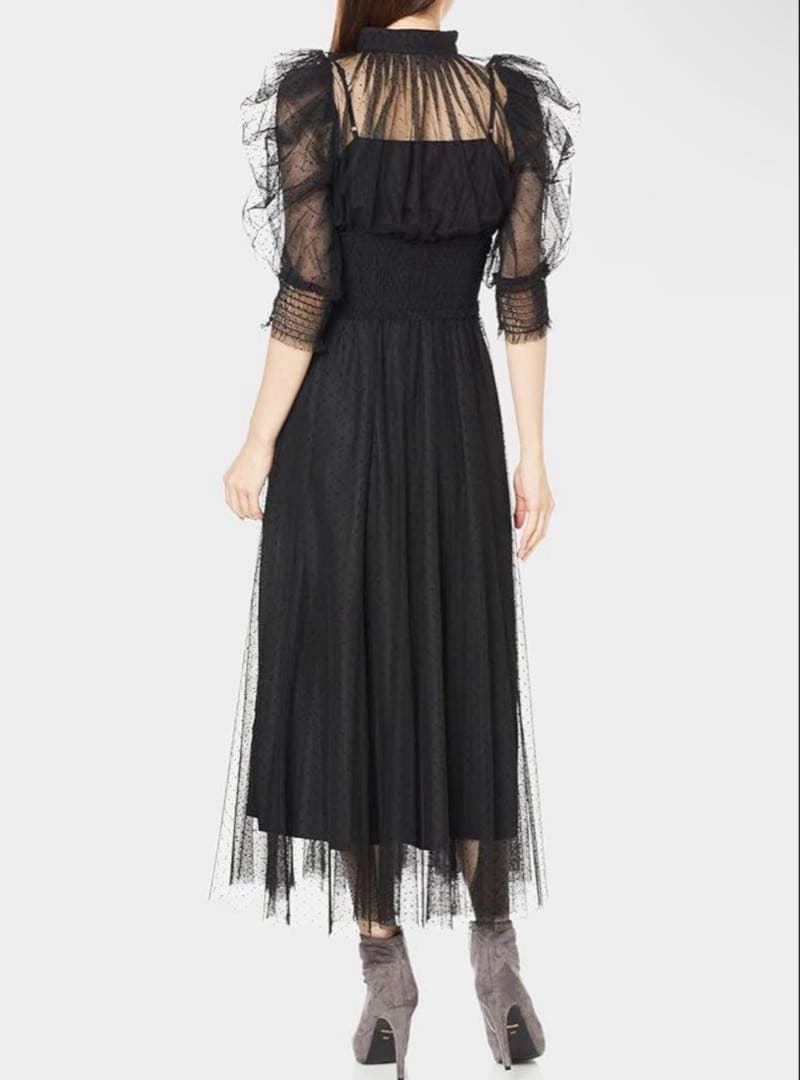 スナイデル　ドットチュールドレス