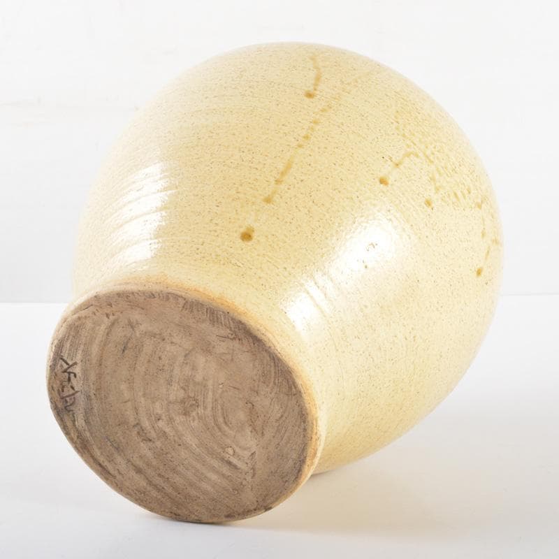 悠衣　北大路魯山人作　伊羅保　飾壷　裏千家淡々斎極め箱　V　5166A