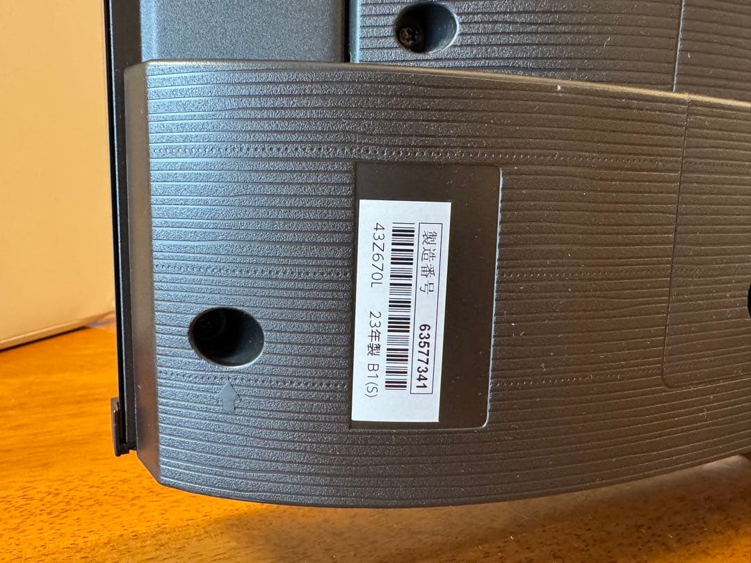 23年製REGZA43インチ 4K液晶TV4Kチューナー内蔵43Z670L ‎