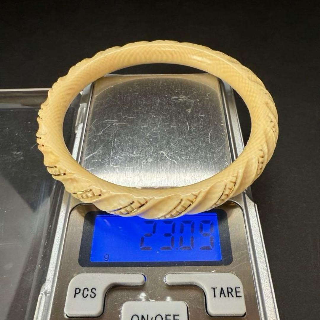 極上　バングル　刻印585? 天然素材 骨董　美術品　アンティーク
