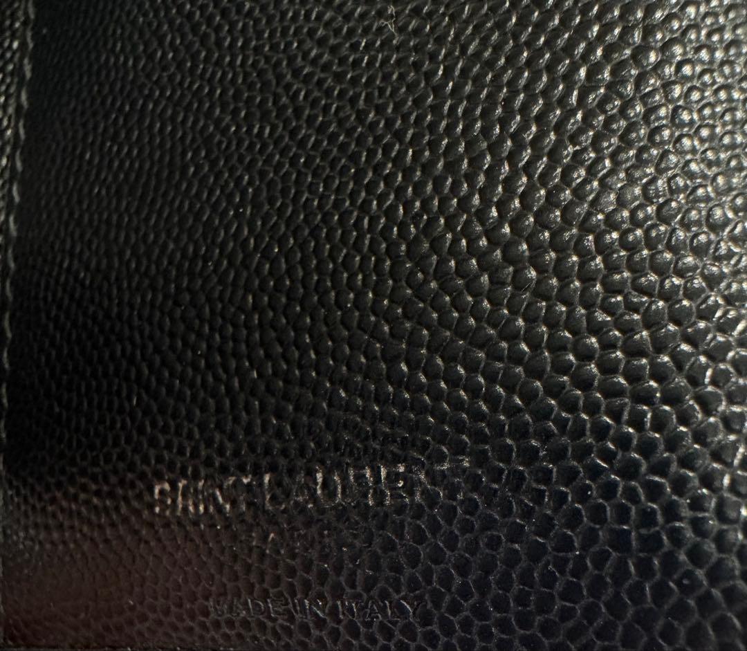 ★イヴサンローラン★YSL★ラウンドジップ 財布★二つ折り ブラック★