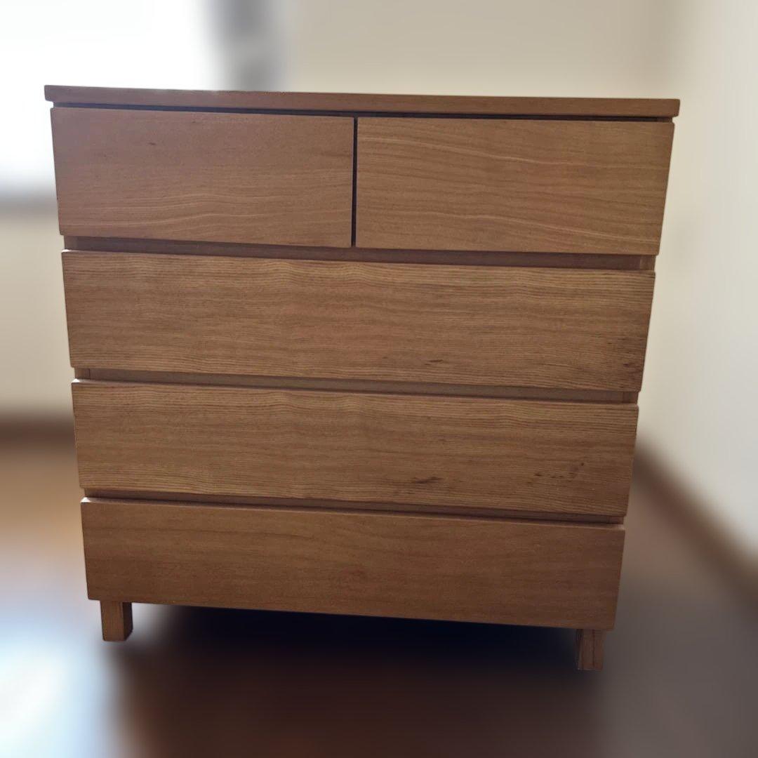 MUJI 木製5段チェスト・キャビネット