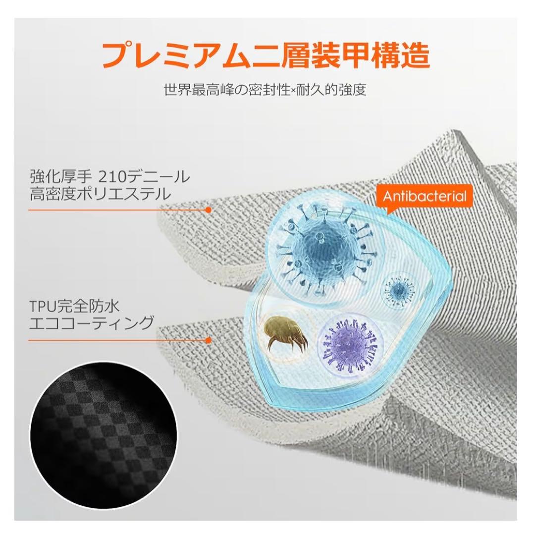 旅行用圧縮袋　ポンプ付　IP68防水 再利用可 【2袋＋ポンプ1個　タグなし】