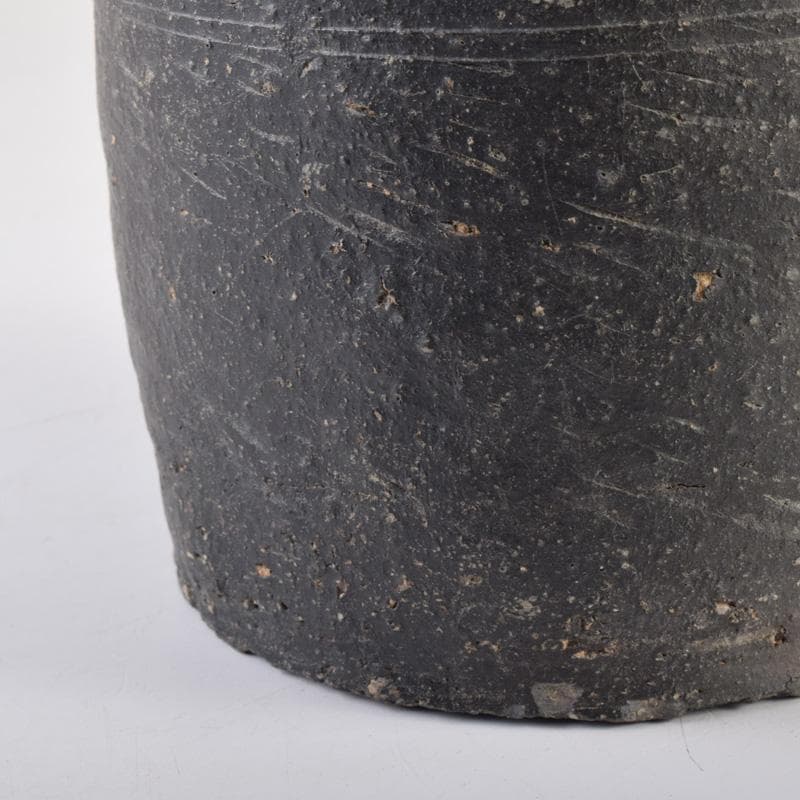 朝鮮美術　須恵器　新羅土器　新羅無細土　壷　時代箱付　C　8040A