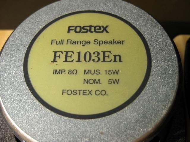 FOSTEX フルレンジスピーカー　自作　ペア