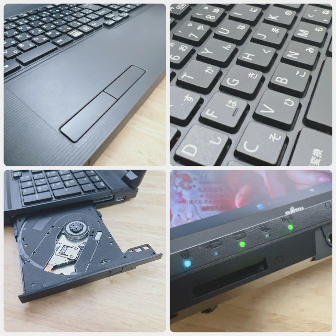 美品、メモリ8G高速SSD、Win11、オフィス2021、イラレ、バッテリーok