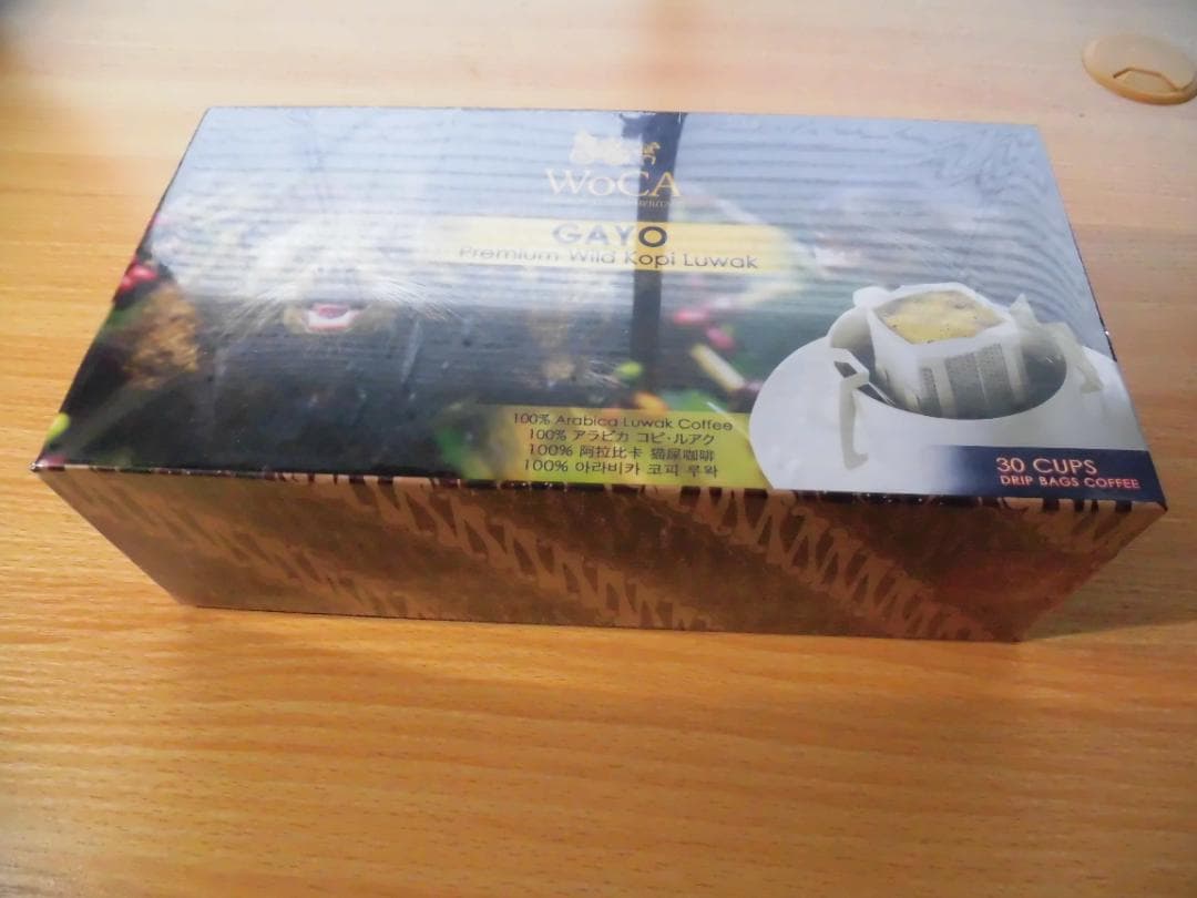 WoCA Gayo Premium Wild Kopi Luwak 30カップ