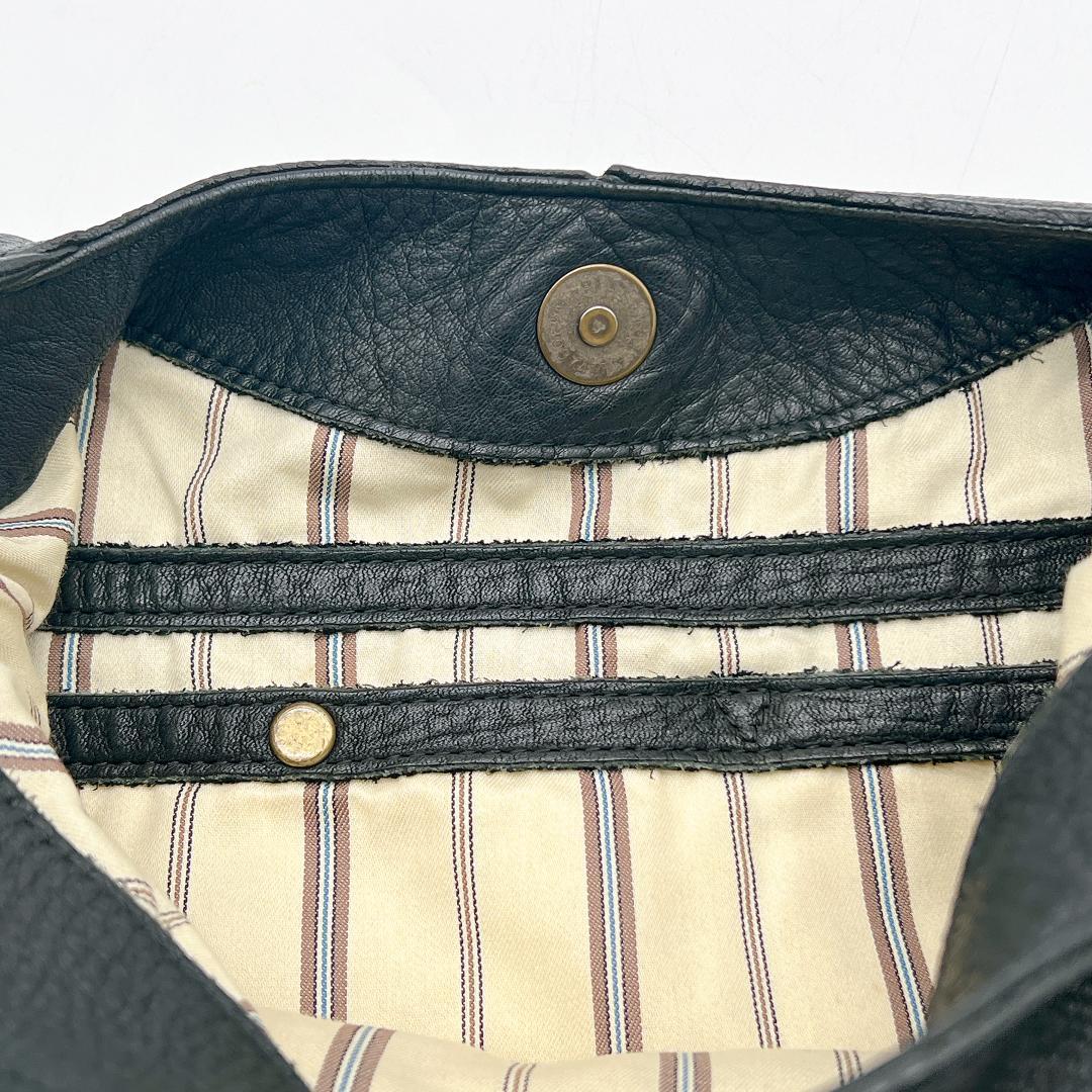 B.Stuff モニカ ワンショルダーバッグ オールレザー ブラック f177