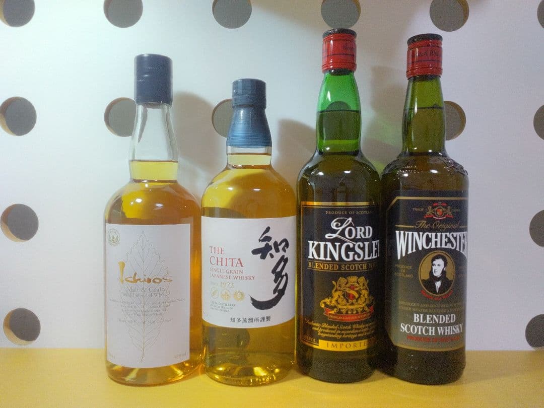 知多＆イチローズモルト他　ウイスキー700ml×4本セット