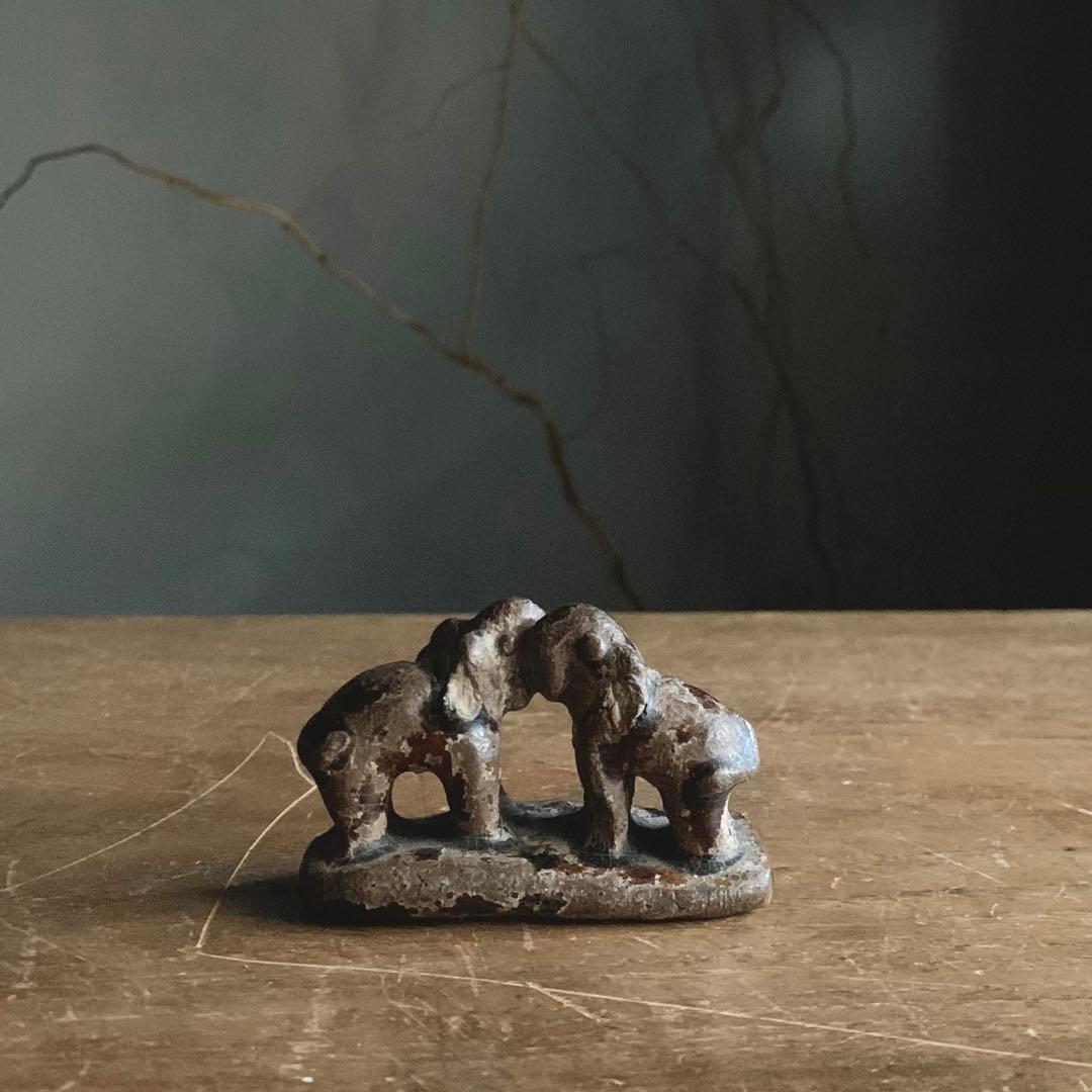 スンコロク クメール？象の置物 宋胡録 古美術 古道具 アンティーク オブジェ