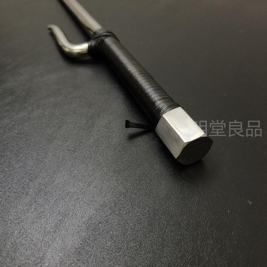 武具　十手　53CM　鉄製　古武道具　サイ　刀剣美術　現代品　専用袋付
