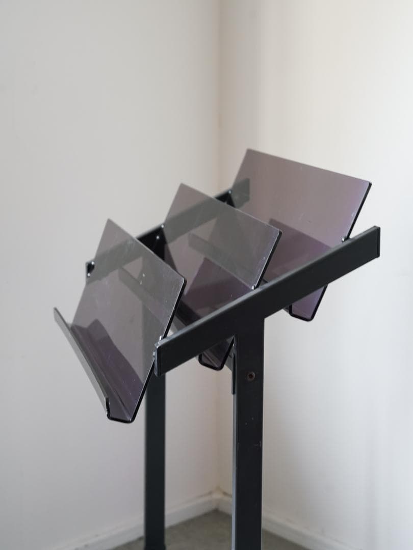 70-80's KOKUYO アクリル マガジンラック スタンド レトロモダン