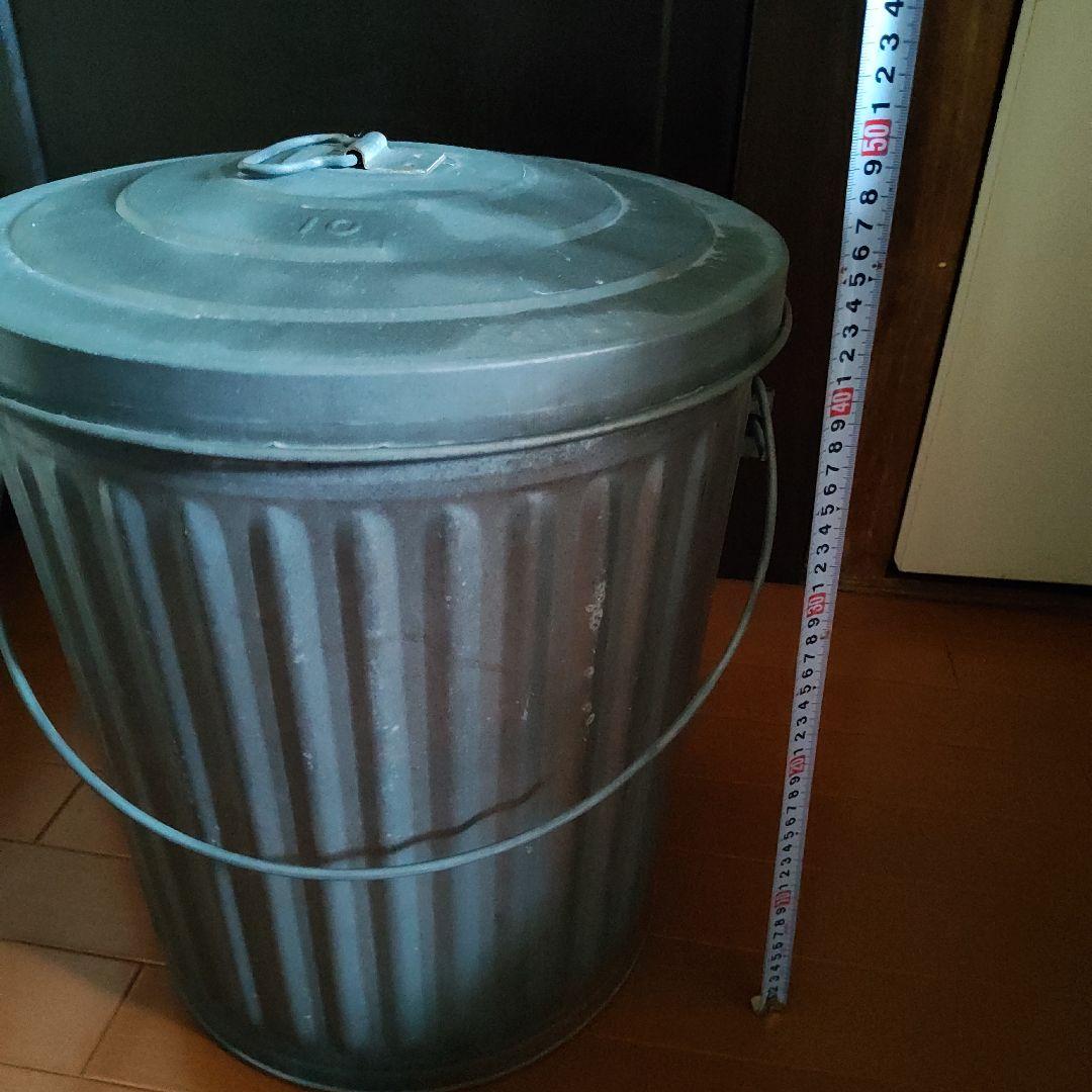 ブリキ製 トラッシュカン ゴミ箱 ＊大＊