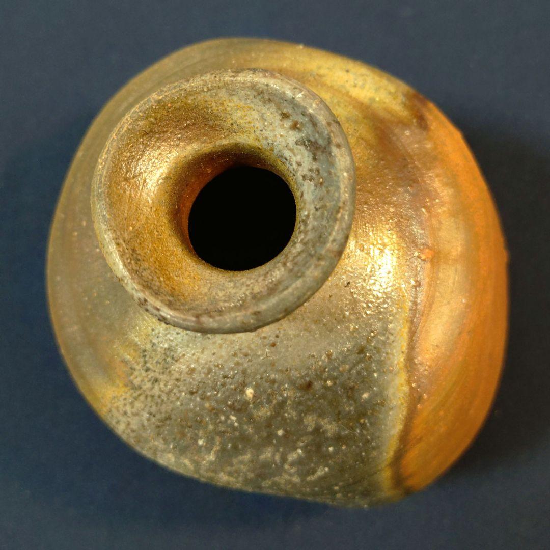 【備前焼】中村六郎　備前窯変徳利