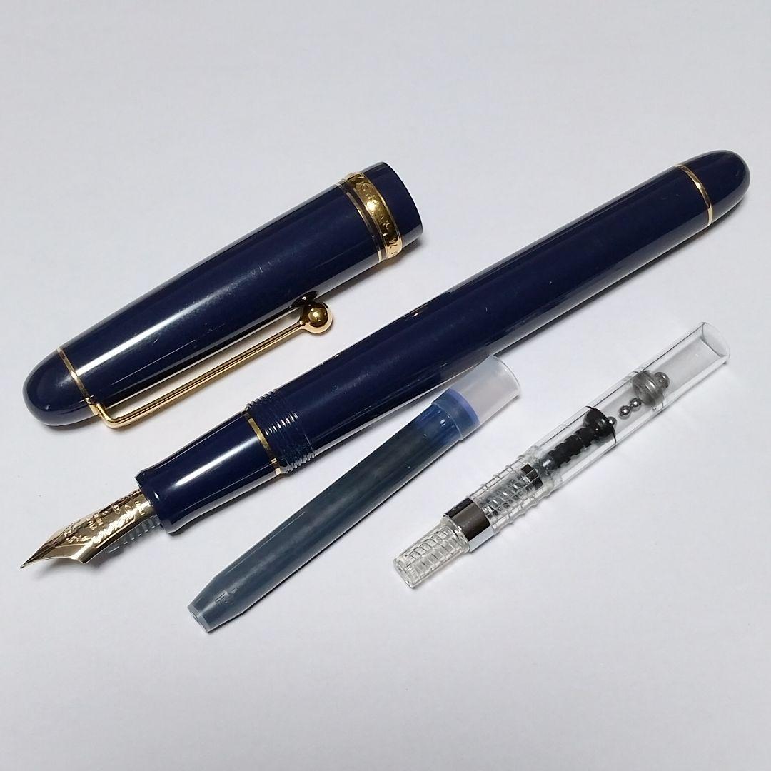 【PILOT】万年筆 カスタム74 EF コンバーター&カートリッジ付き