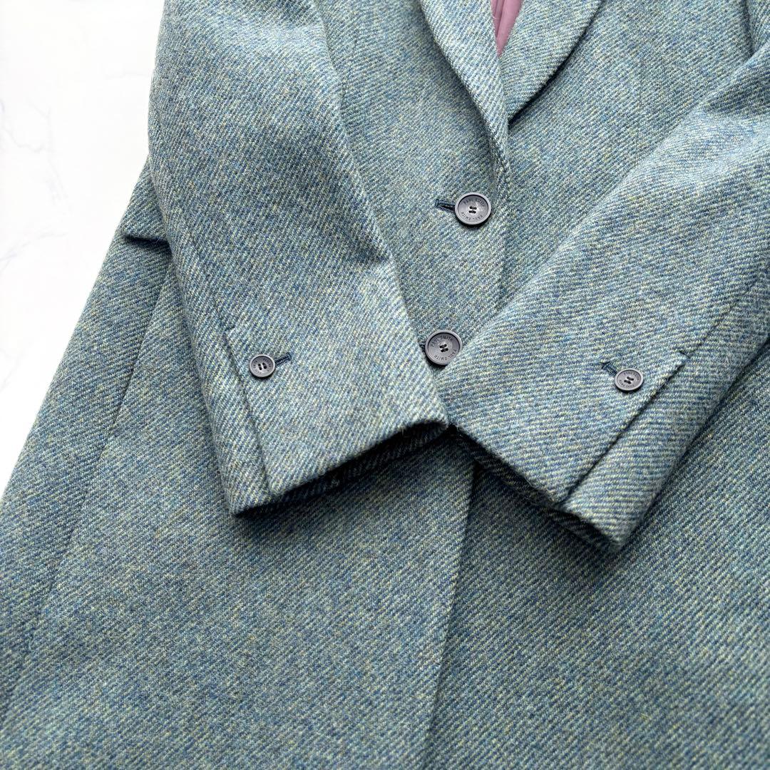 ポールスミス チェスターコート ツイード レディース グリーン 38 M