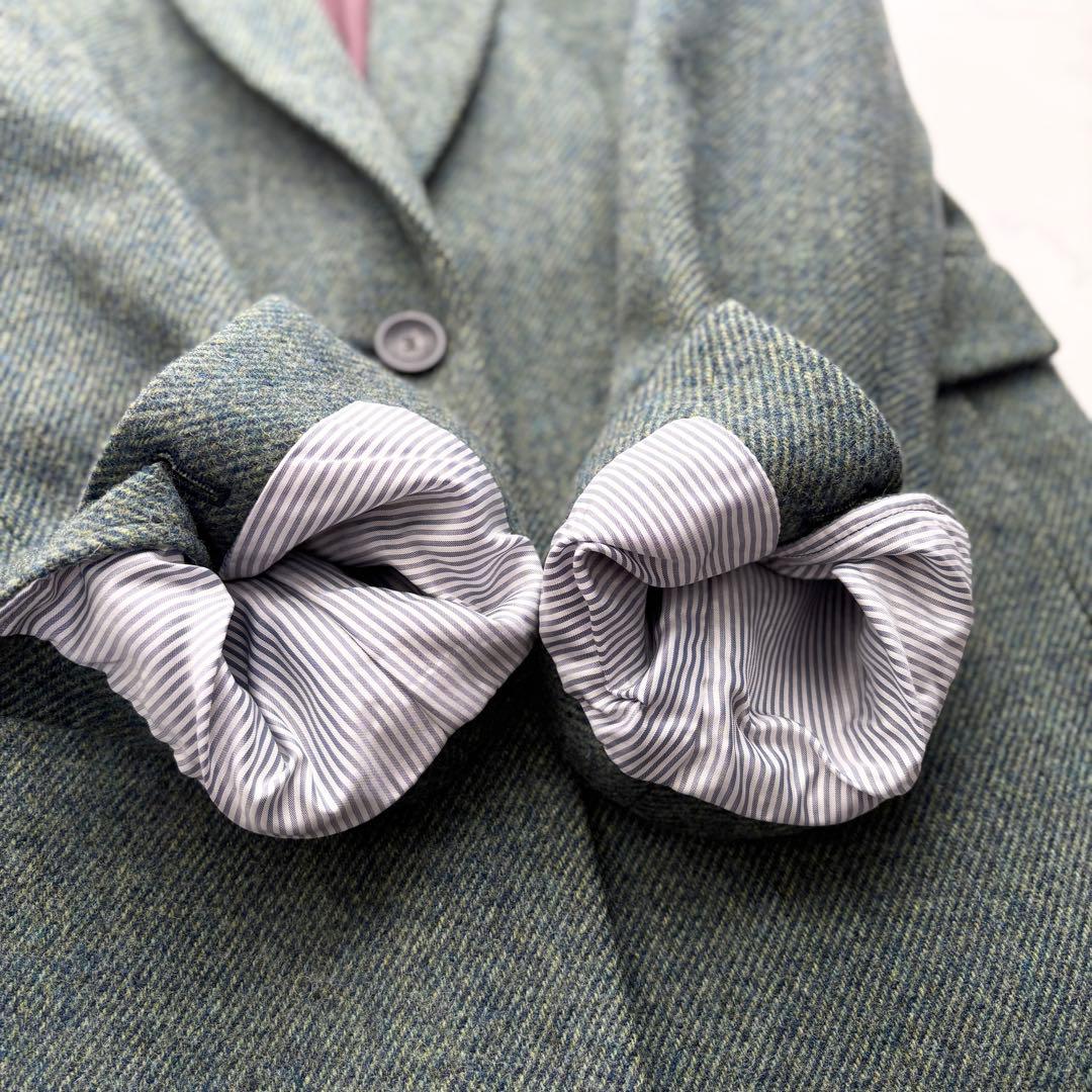 ポールスミス チェスターコート ツイード レディース グリーン 38 M