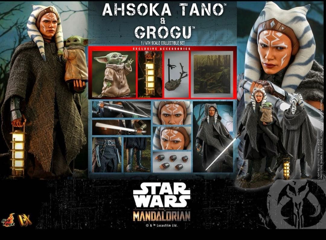 ホットトイズ ＤＸ マンダロリアン　アソーカ・タノ［ボーナスアクセサリー付き］