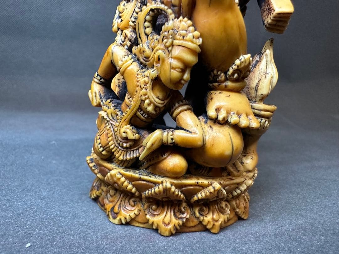 極上　置物　ガネーシャ　象神　仏像　天然素材　アンティーク　骨董　飾り物　古美術