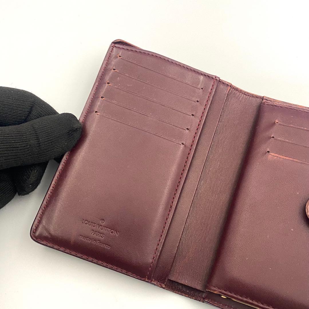 ルイヴィトン ヴェルニ ポルトフォイユ ヴィエノワ がま口 二つ折り財布 財布