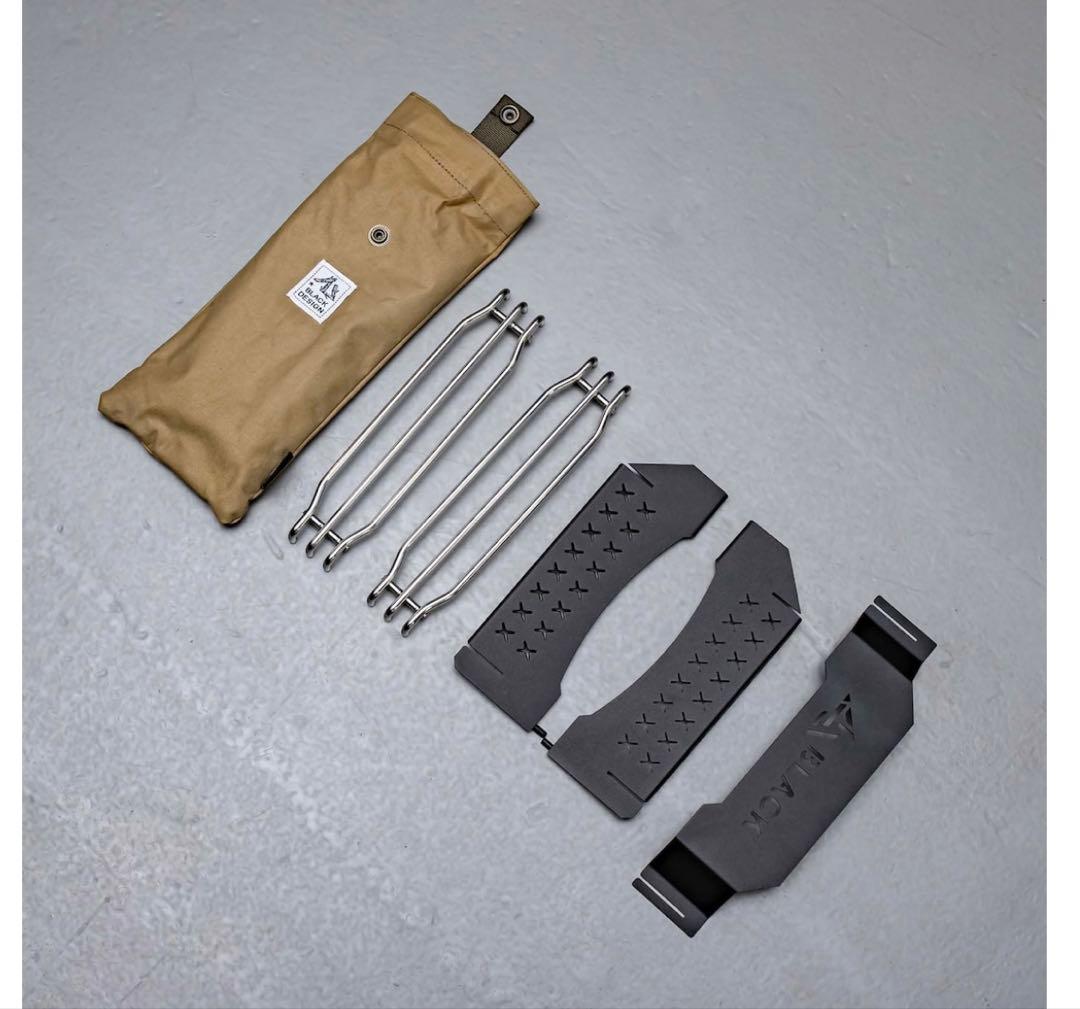 BLACK DESIGNブラックデザインハレテーブルアイアンプレート他フルセット