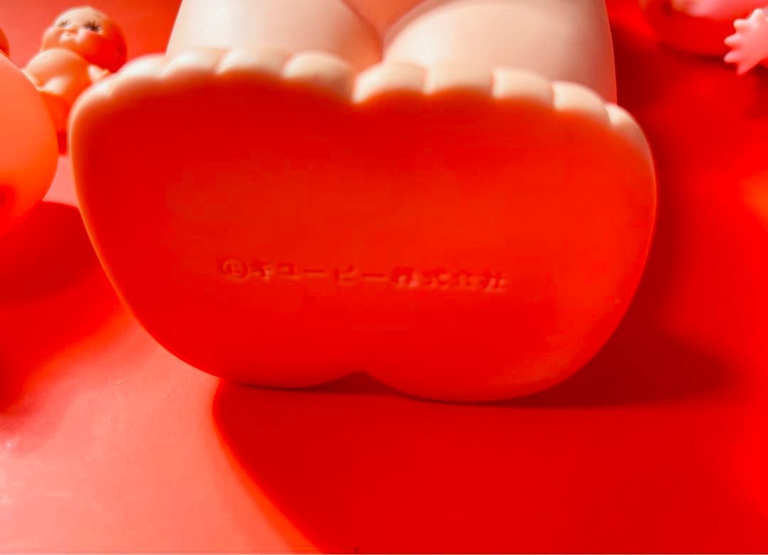 昭和 レトロ キューピー 人形 約32cm 赤い靴15cm