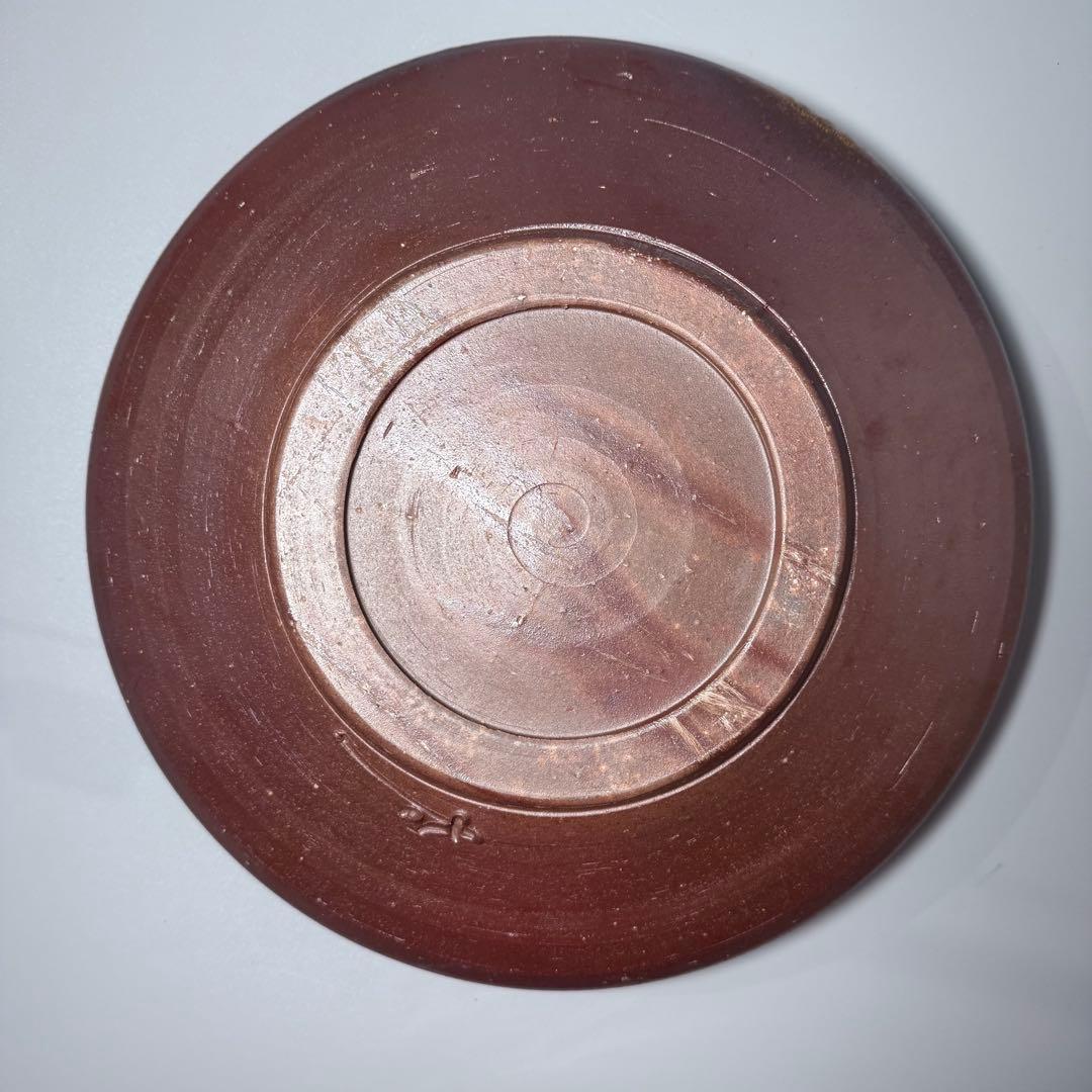 備前焼　藤原敬介　恭介　藤原啓の次男　水盤　平鉢　花器　生花　本物　直径31cm