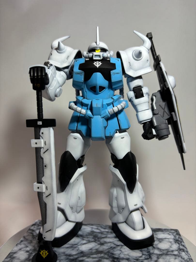 HG グフカスタム(ヴァイスローゼ)塗装完成品