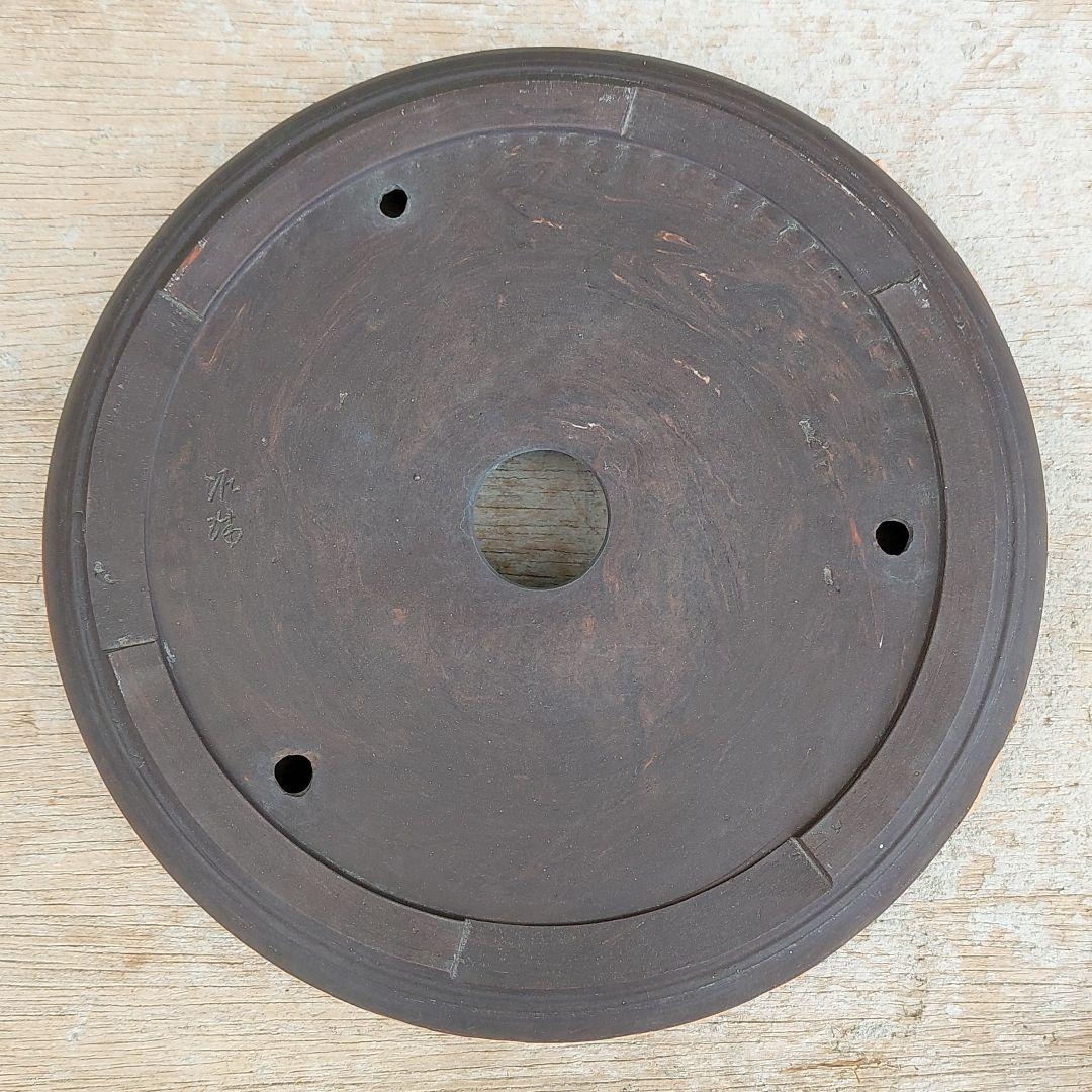 ￥1000お値下げ☆盆栽鉢　ミニ盆栽鉢　泥珠　落款