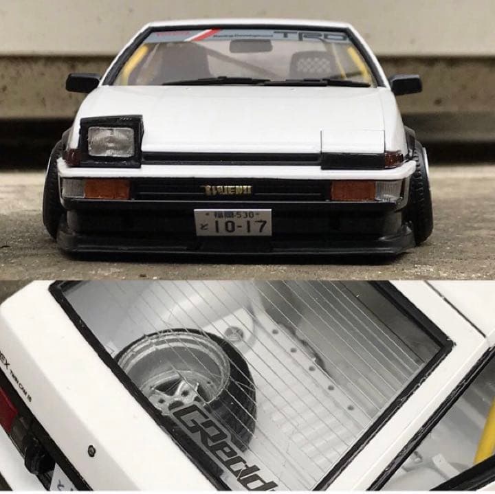 1/24　トヨタ　カローラトレノ　AE86　カスタム