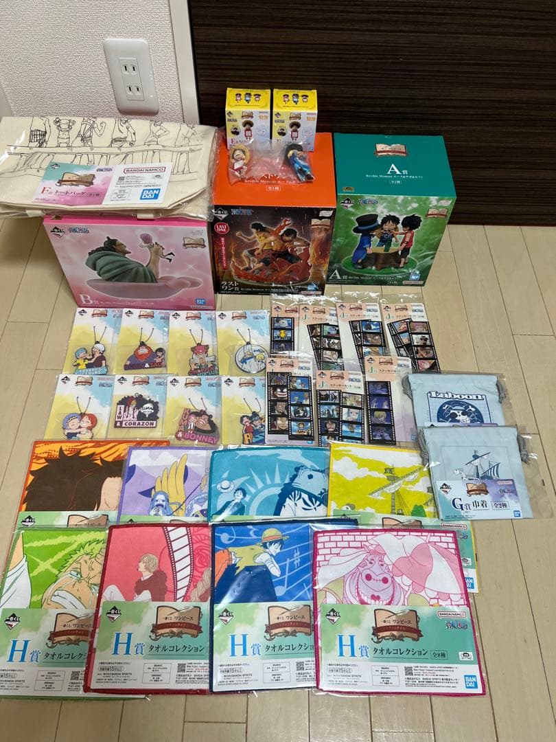 ワンピース　一番くじ　A賞　Ｂ賞　F賞　ラストワン賞　下位賞　セット