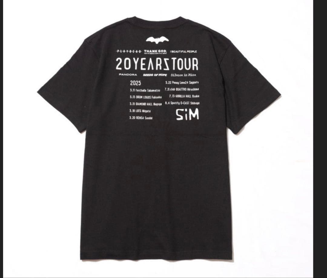 新品未開封　SiM Tシャツ　L、XLサイズ2枚　おまけ付き　20YEARS