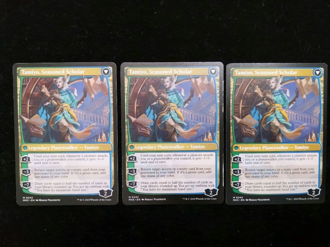 MTG 知りたがりの学徒、タミヨウ　Tamiyo 英語 3枚セット