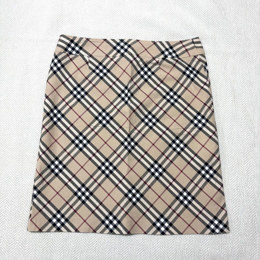 希少サイズ BURBERRY LONDON ノバチェック スカート ストレッチ有