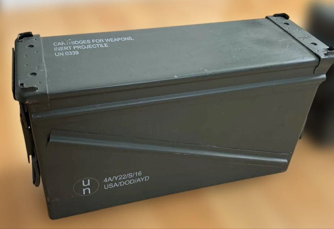 【お得】米軍・UN調達品 アンモボックス 40MMグレネード弾用　2個!!