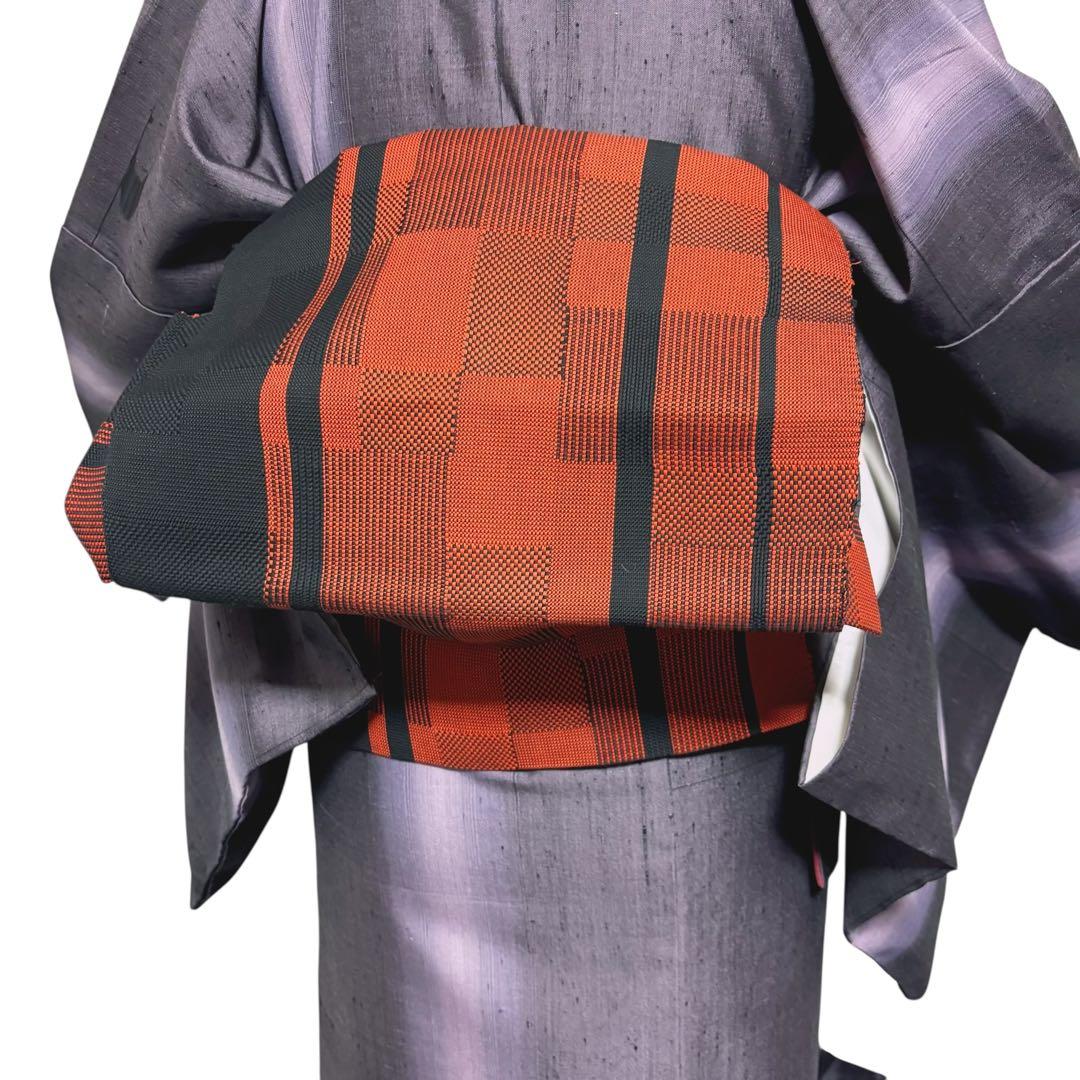 C*o様 未使用近い　美品　袷　正絹　生紬　琉球絣柄　小紋　フルセット